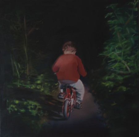 Éjjeli biciklis 100x100cm